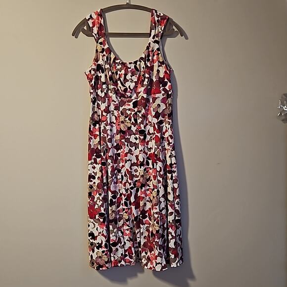 Dressbarn Floral Dress size 14 and Coordinating Scarf - Picture 10 of 13